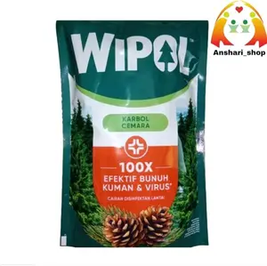 Wipol Pembersih Lantai Karbol Cemara 730g  Efektif Membunuh Kuman & Membersihkan Lantai Hingga Bersih Dengan Pine Action