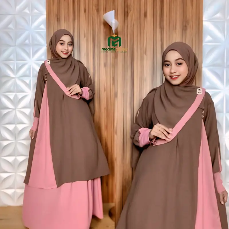 HAVIZA Set Rok Tunik Sar'i Set hijab Busui Wudhu friendly Terbaru 7