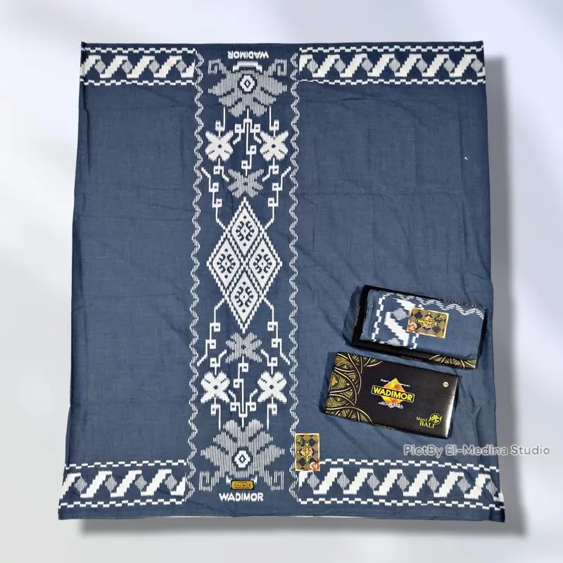 Sarung Wadimor Hitam Polos Tumpal Motif Kembang Batik Bisa COD Ukuran Dewasa Kwalitas Super Santri Muslim Putih Mewah 5