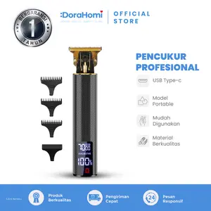 Cukur Gak Ribet! Mesin Cukur T99 Pria – Trimmer USB-C, LED, Bisa Sambil Cas!