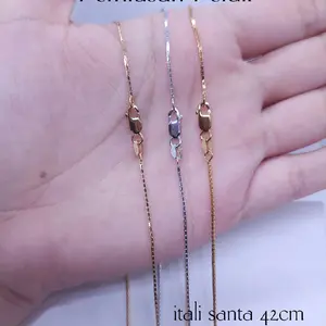 Kalung Itali 42 cm.Kalung Perak 925