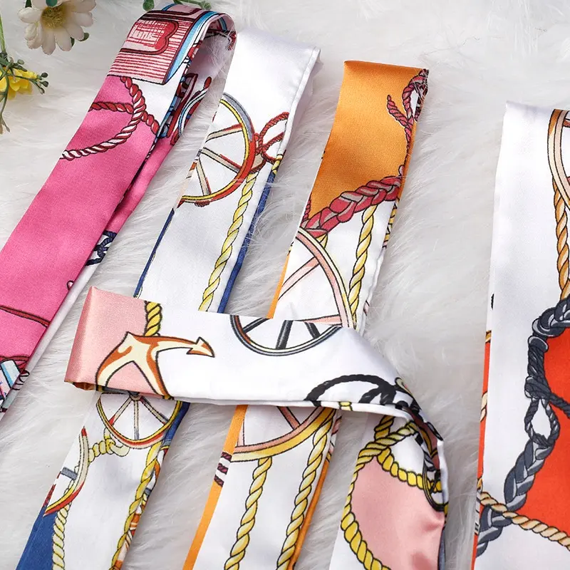 DAPAT 3 PCS-Vintage Syal Scarf 100% SILK IMPORT Syal Tas Twily Ikat Rambut Accesories Tas dan Ikat Rambut Aksesoris Kain Elegan 6
