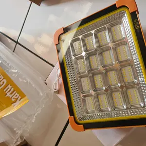 【Garansi 1 tahun】 Lampu Tenaga Surya Cell Multifungsi Lampu Panel Camping Emergency 5000W Lampu Sorot Solar LED Indoor Outdoor