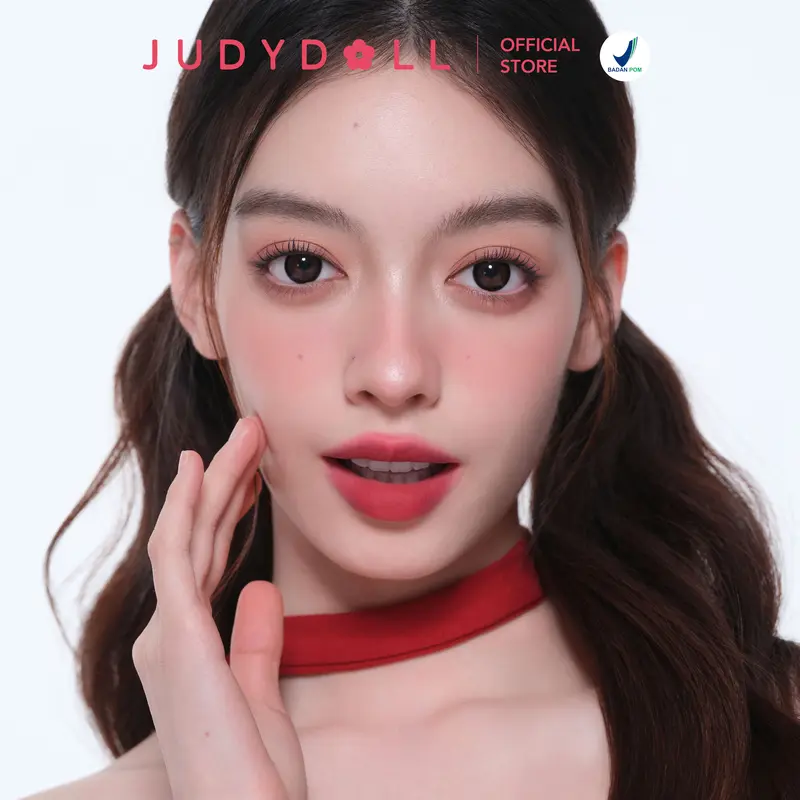 Judydoll Cushion Matte Lip Cream - LIP CUSHION, 12H Super Stay Super Nyaman Ringan Waterproof Transferproof Velvet Matte Finish | Makeup Ramadhan, Makeup Lebaran, Makeup Iftar 7