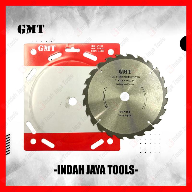 GMT 7 Inch x 24T Mata Circle Circular Saw Gergaji Potong Kay - Shop ...