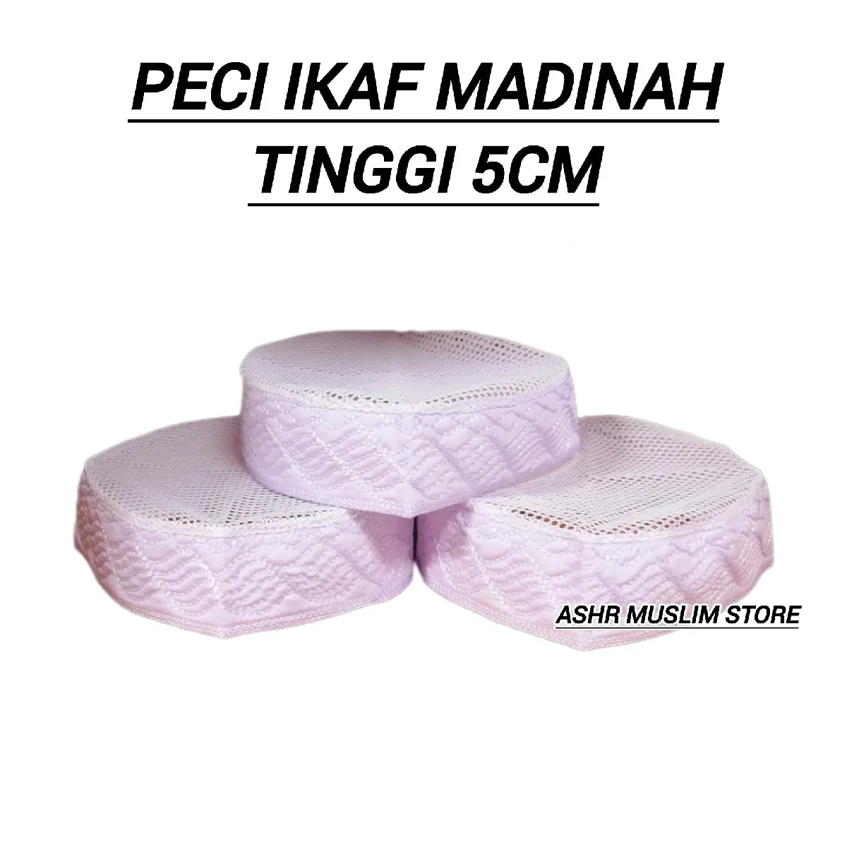Peci Ikaf Madinah Jaring Tinggi 5cm