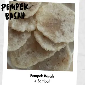 Pempek basah  khas madura rasa ikan tongkol   Food dapat sambal pisah Goreng Pedas