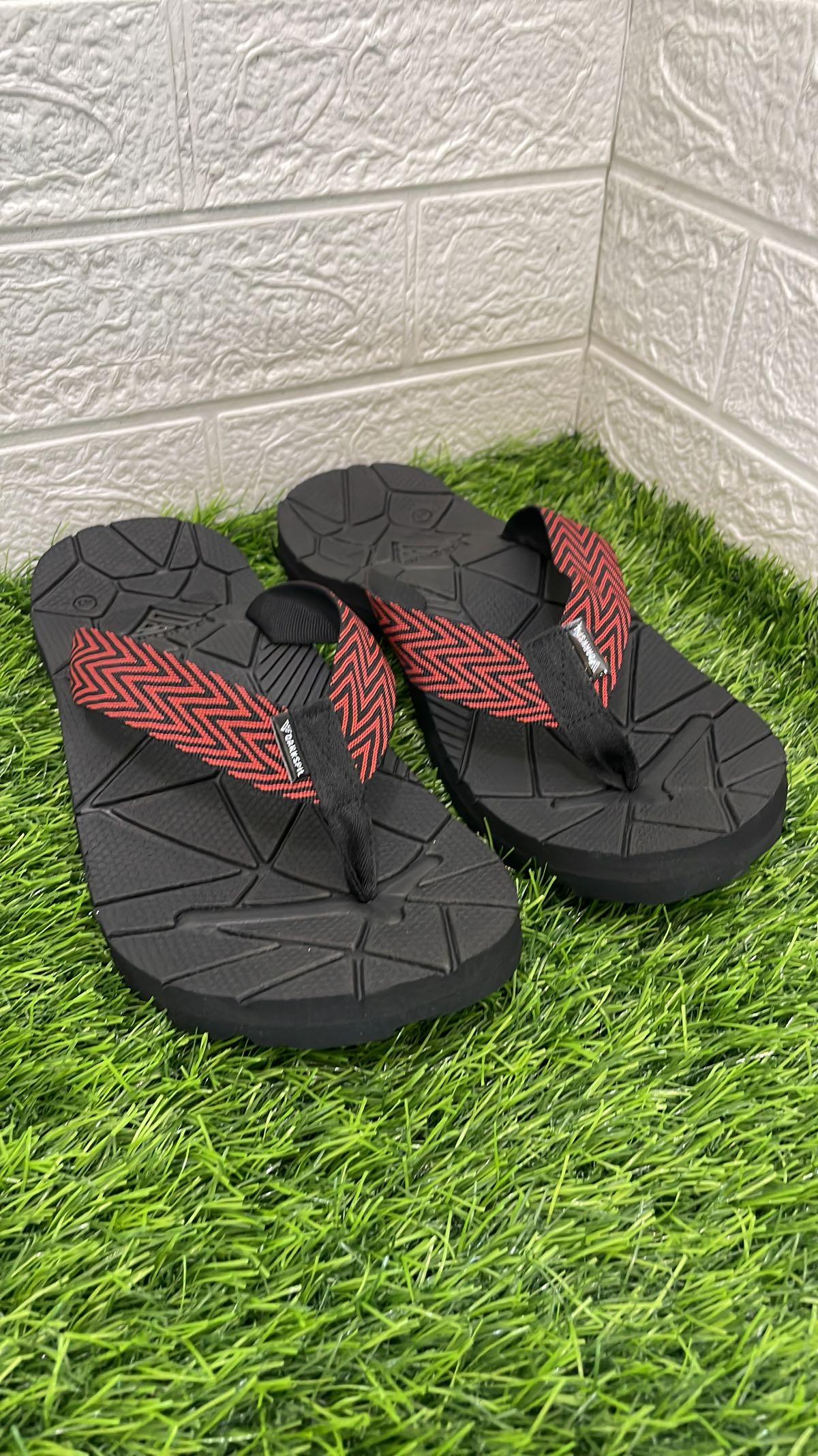 Sandal gunung Darkspil jepit gunung tali motif merah pria wanita 36-43. Outdoor flexible ringan karet Sendal
