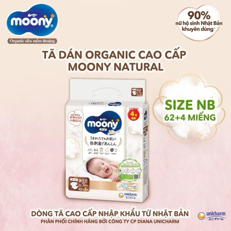 Bỉm dán, Bỉm quần Moony Natural cho bé nhập khẩu chính hãng của Unicharm