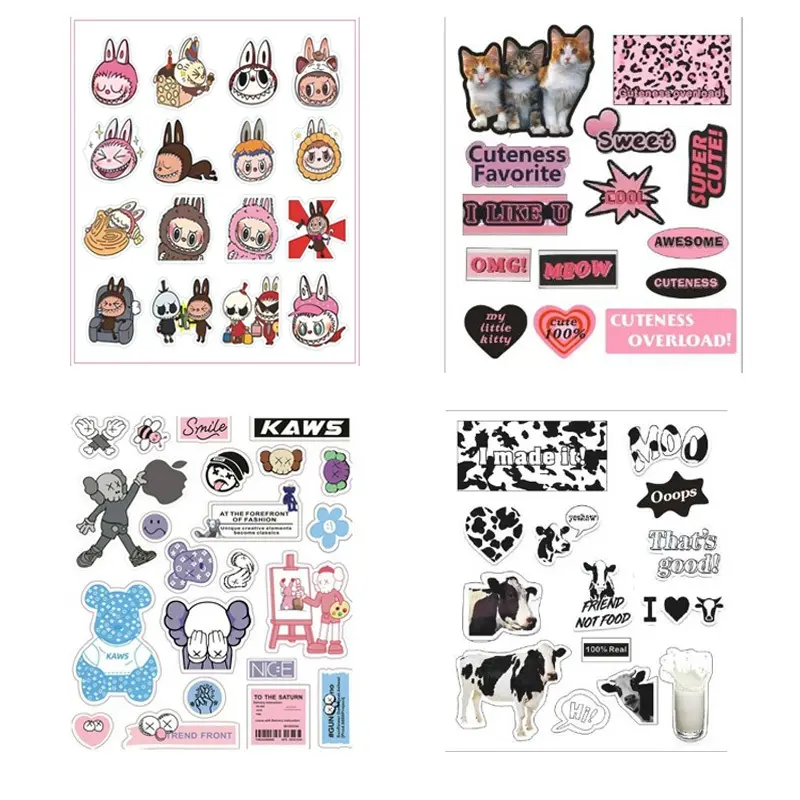 สติ๊กเกอร์การ์ตูน สติ๊กเกอร์ DIY สติ๊กเกอร์น่ารัก สติ๊กเกอร์การ์ตูนน่ารัก ดีไซน์เท่ห์ มาพร้อมสติ๊กเกอร์ใส