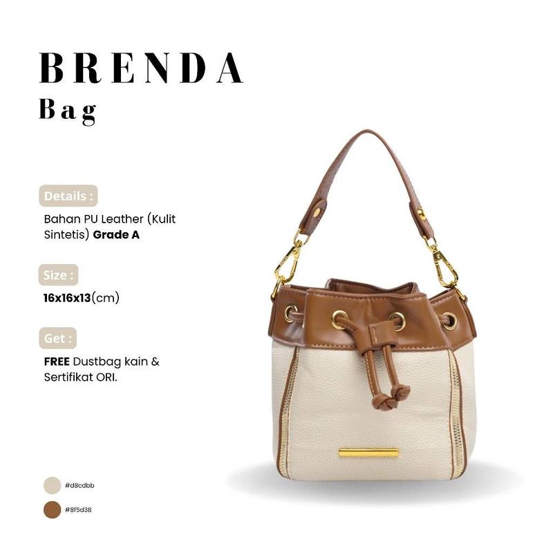 ELORI - BRENDA BAG / TAS SELEMPANG WANITA / TAS FASHION WANITA TERLARIS / TAS SELEMPANG MURAH COD / SLING BAG / SHOULDER BAG / TAS KULIAH / TAS KERJA Kulit Premium | Slingbag 7