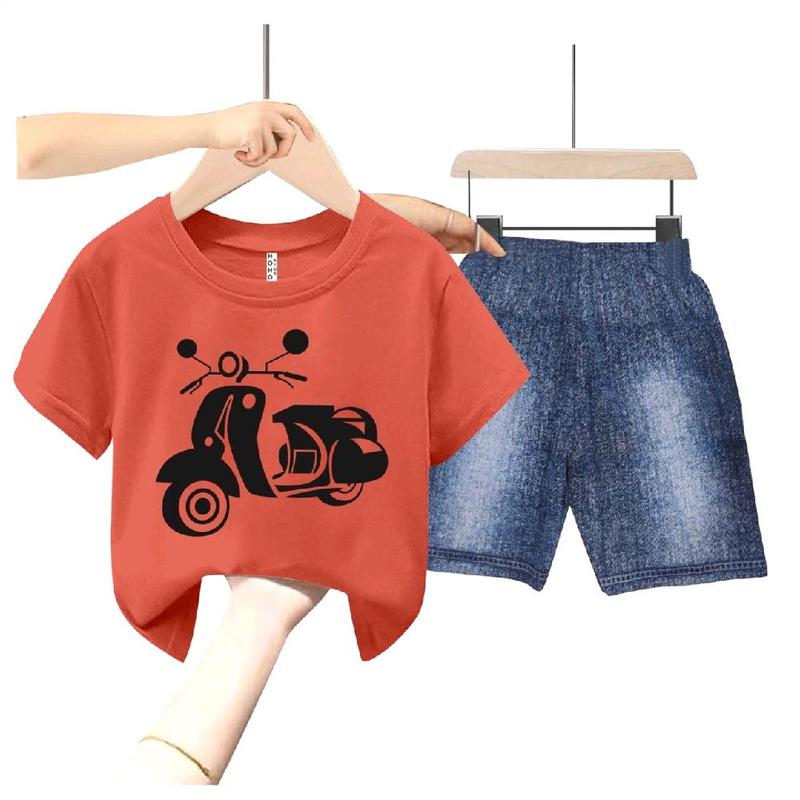 SETELAN ANAK CELANA SEMI JEANS DIGITAL SABLON // GAMBAR VESPA 6