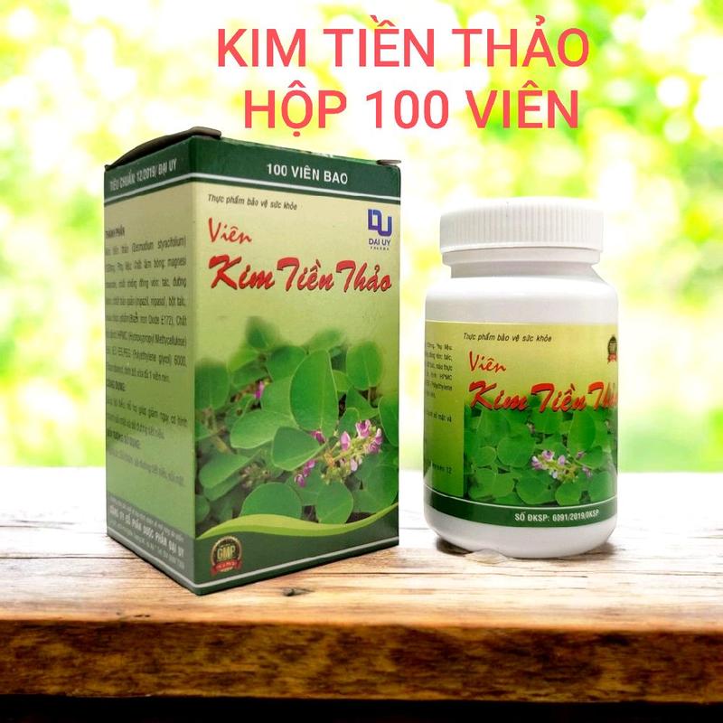  TPBVSK Kim Tiền Thảo Hỗ Trợ Lợi Tiểu Cải Thiện Tình Trạng  Sỏi Tiết Niệu Sỏi Mật- Hộp 100 Viên 