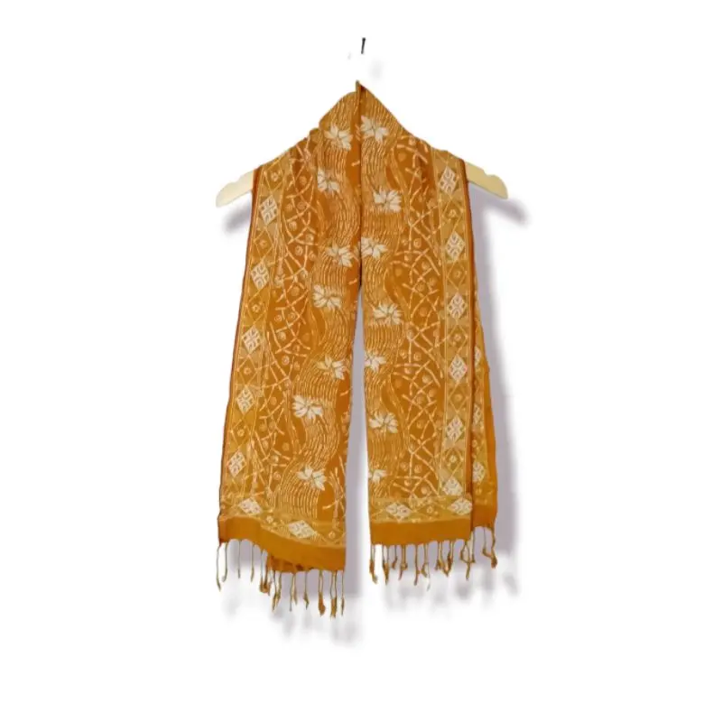 SYAL BATIK CAP PREMIUM RUMBAI-SCARF LEHER 1