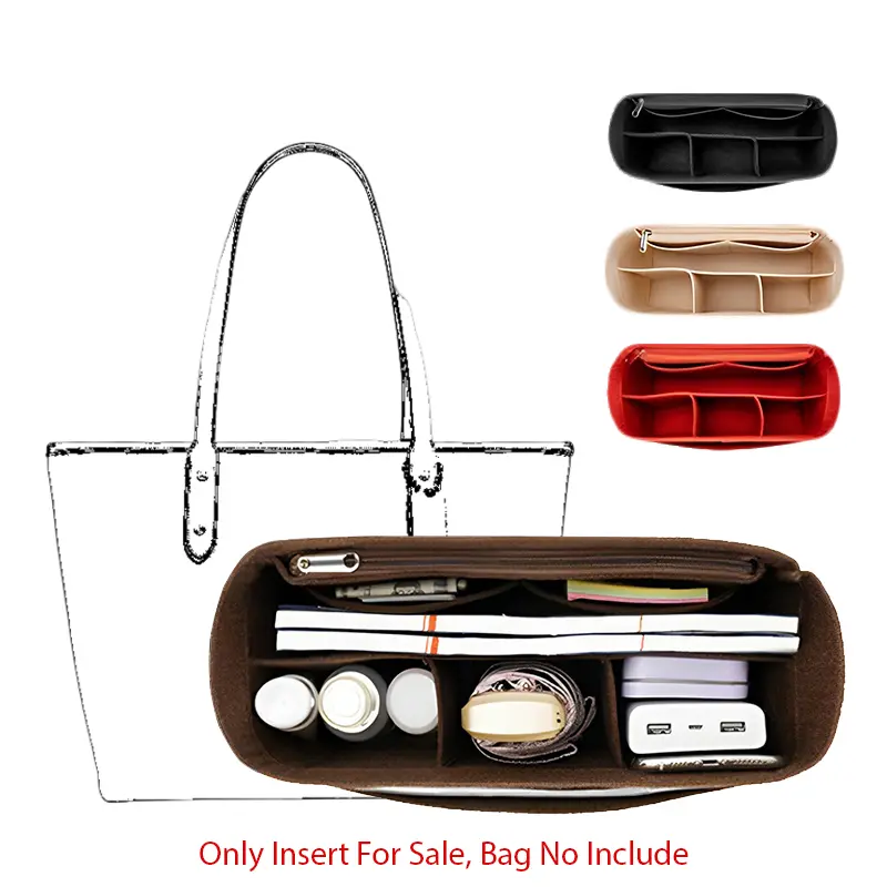 Túi Chèn Nỉ Túi Sắp Xếp Cho COACH CITY Túi Tote Trang Điểm Túi Xách Du Lịch Ví Bên Trong Túi Đựng Mỹ Phẩm Di Động Bên Trong Bag Nam dây  đeo  chéo