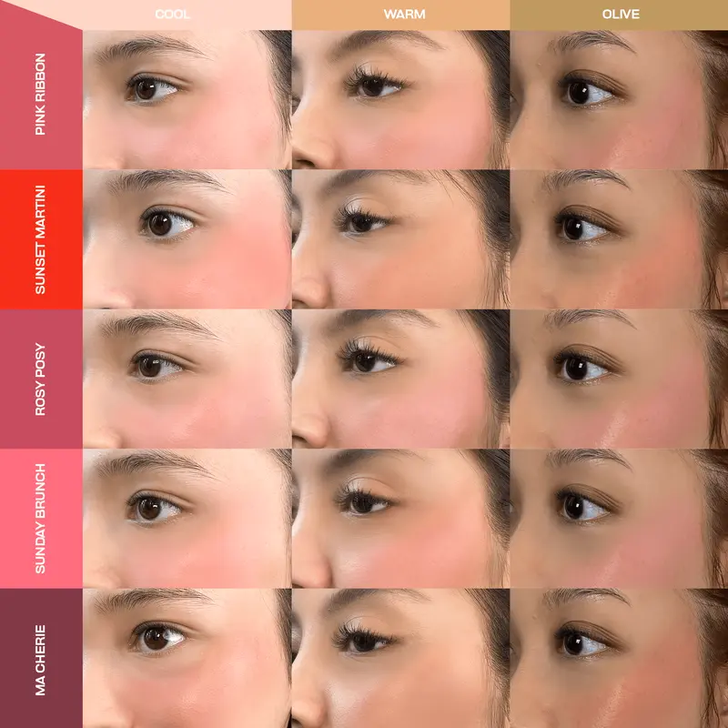 KIVA Dream Flush Blush Stick - Tripeptide Collagen Hydrating Blush On Tahan Lama Cream Semi Dewy Finish Praktis Perona Pipi 8