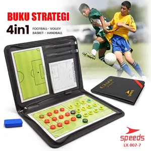 SPEEDS Papan Strategi Taktik Pelatih Basket BasketBall Coach Board Futsal Magnetic 007-07