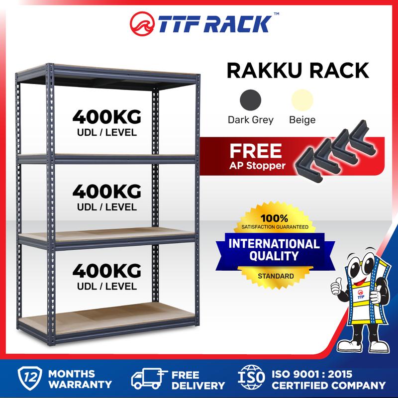 TTF Rack RAKKU RACK /Height 152-243cm /Boltless Rack Black Warehouse ...