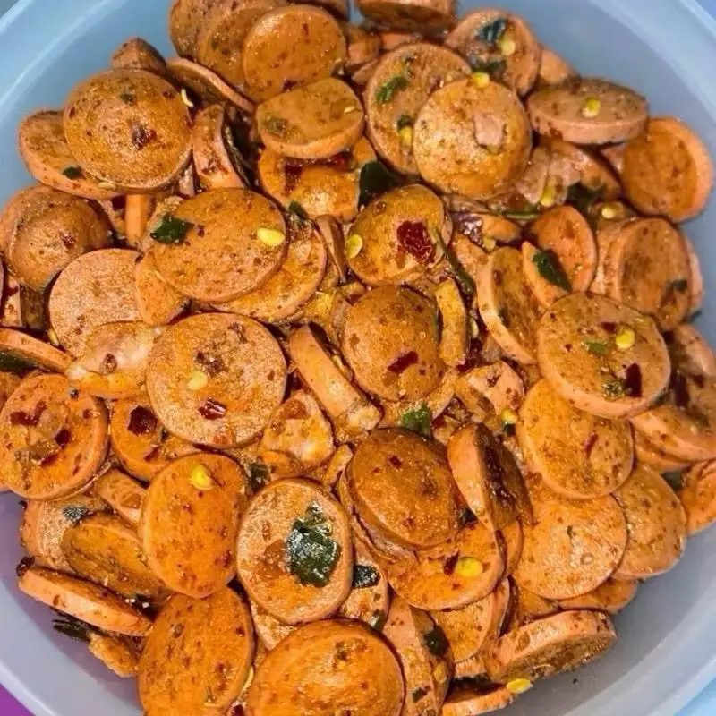 1/4kg SOSRENG BUNDLING IRIT SOSIS ORIGINAL + SOSIS PEDAS REMPAH DAUN DAPAT 2 Crispy Keripik