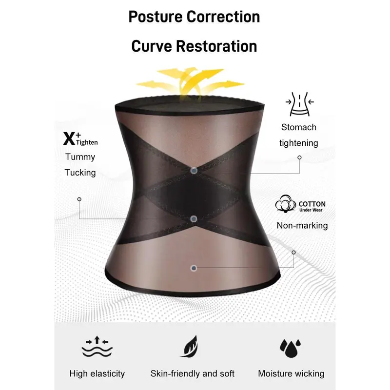 Cross Mesh Girdle for Waist Shaping Small waist protection girdle 0
