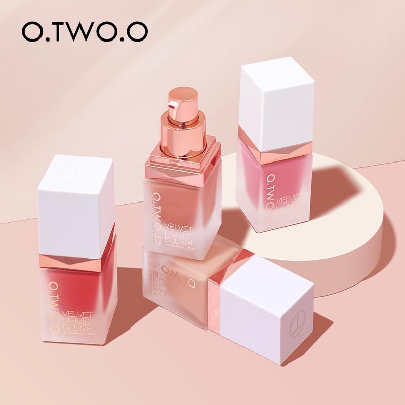 Product Introduction of O.TWO.O cairan alami blush sutra dan makeup pemerah pipi merah halus 9