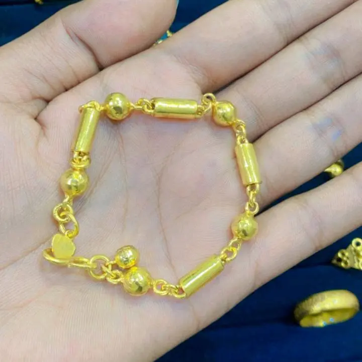 Gelang Bola Bambu Lapis Kristal untuk Pria dan Wanita
