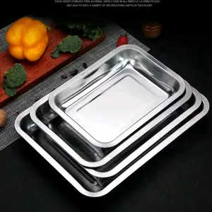 Nampan Persegi Stainless-Baking Tray Varian 4 Ukuran [Harga Satuan]