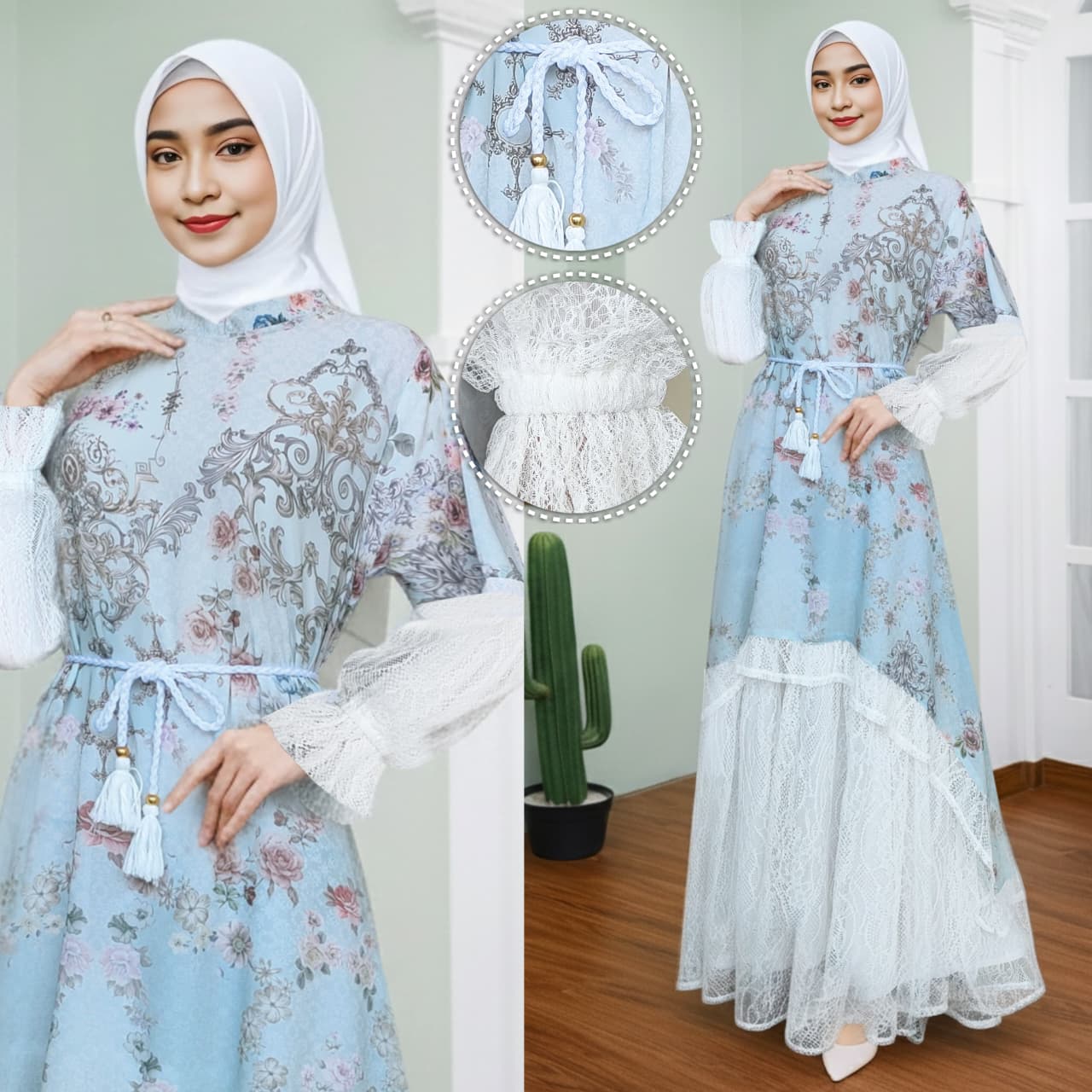 Gamis Syar`I Sonema Fashion-Desain Elagan Dan Premium Look