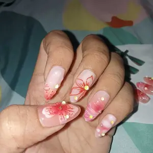 Kuku Palsu Cat Eye Pendek Premium Ukuran Penuh XS/S/M 10PCS/SET Aksesoris Nail Art