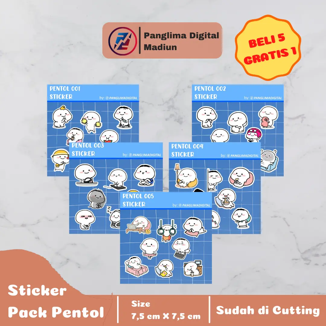 Sticker Pentol Sticker Jurnal Sticker Case hp sticker laptop sticker helm sticker tumblr