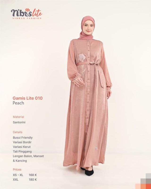 NIBRAS LITE 010 GAMIS SERAGAMAN MURAH CANTIK FULL WARNA SALE PROMO MURAH MERIAH HARGA AMBYAR SALE 7
