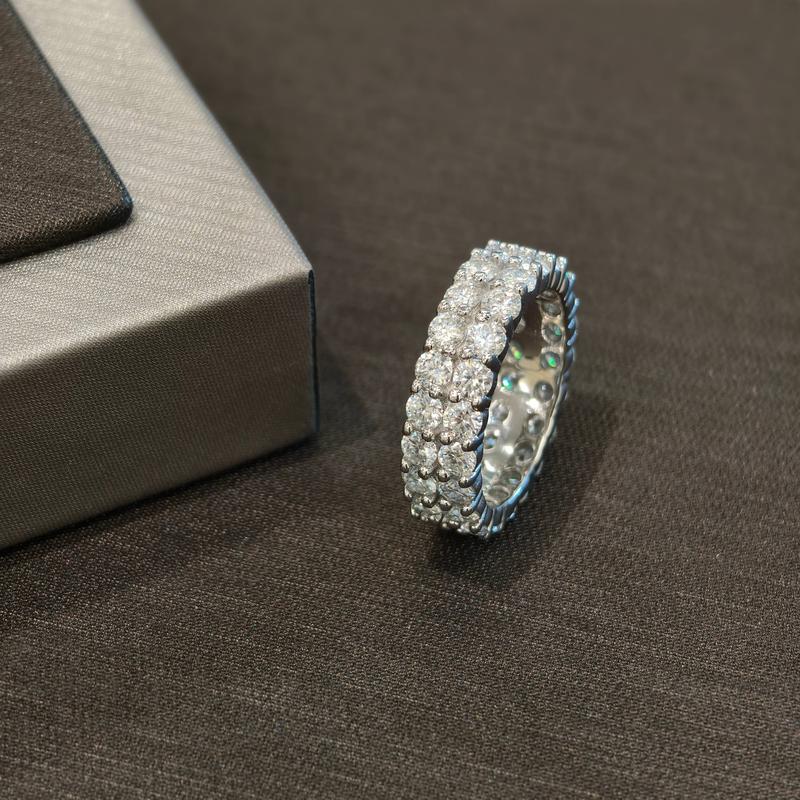 Mosan Ring D color 925 men's and women's full ring - TikTok Shop Singapore