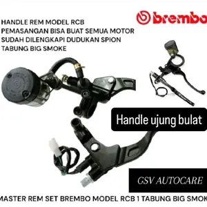 Master Rem 1 Set Kanan Kiri Big Smoke Tabung Besar Universal - GSV AUTOCARE Motor Handle
