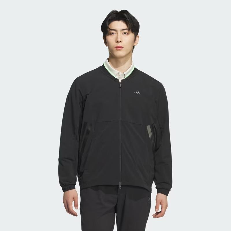 Áo khoác gió golf adidas Windproof khoá kéo Nam - JM9545