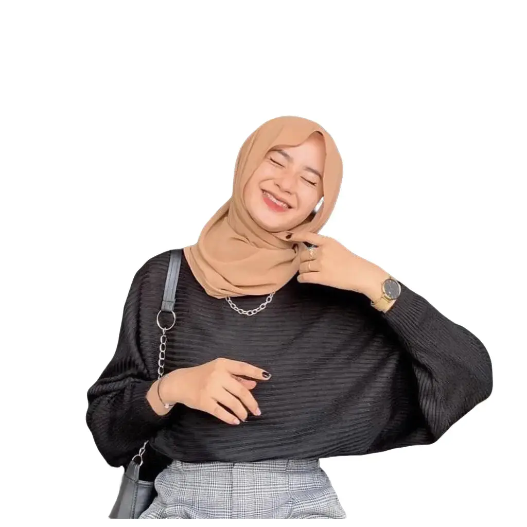 knitwear rajut Sweater Blouse Lesperal batwing Rajut Wanita panjang soft Tangan Knitwear Atasan  Santai Baju Hitam Oversize Basic Outer