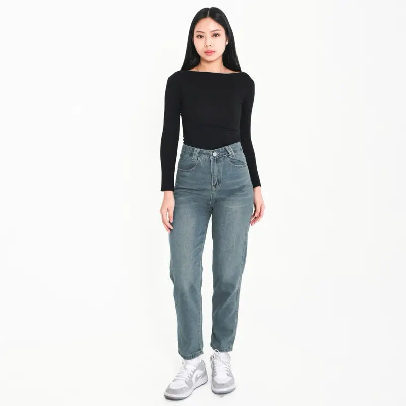 [LUXE.DLABEL] - 226 JEANS  | Celana Panjang Highwaist Wanita Jeans Jeans Wanita Polos Ripped Jeans Highwaist  Skinny Jeans Highwaist Baggy Wideleg Jeans Kulot jeans Boyfriend Jeans Kargo J