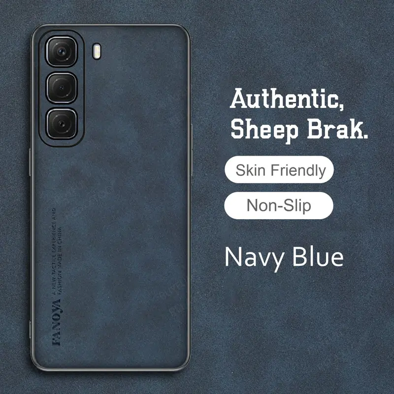 Soft Case Infinix Hot 50 Pro Plus Luxury Case Sheepskin Leather FOR INFINIX 2
