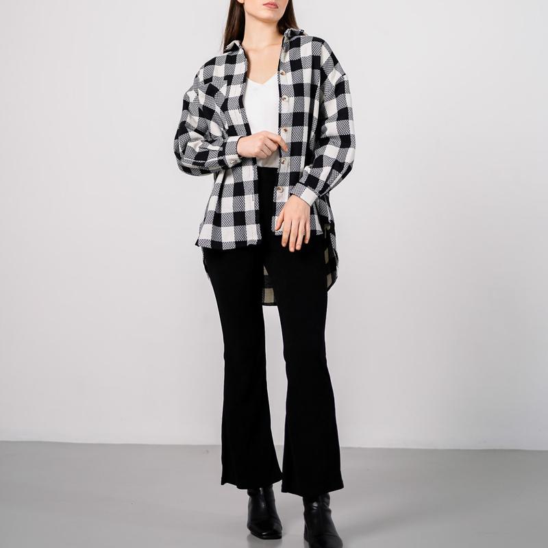 Product Introduction of This Is April Atasan Blouse Kemeja Wanita Lengan Panjang Kekinian Ailen Top (RESTOCK) 4