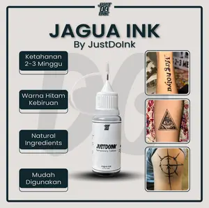 JustDoInk - Jagua Ink Botol 10 ml - Tinta Tattoo temporer Tahan Lama