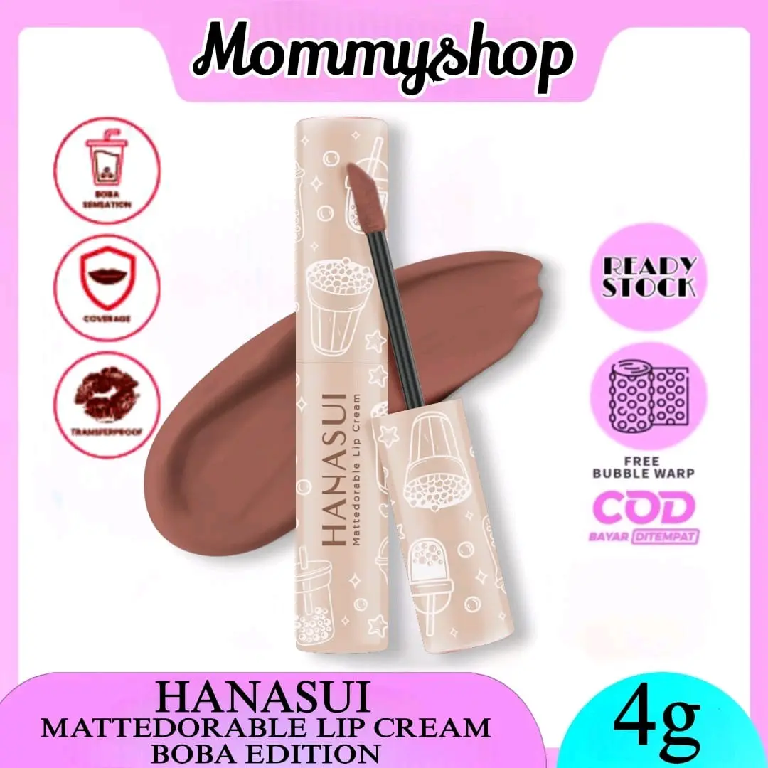 HANASUI MATTEDOTABLE LIPCREAM NEW EDITION BOBA Lipstick Lipstik Bibir Kosmetik
