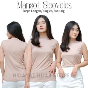 Manset Tanpa Lengan/manset Buntung/sleeveless/manset yukenzi Basic Rayon Tank Fit Nyaman Melar Dalaman Pendek Atasan Top Simple