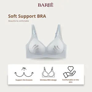 BAREÈ COZY 8898 Bra Seamless Wanita Premium Wireless Tanpa Kawat Anti Nyemplak Full Coverage Anti Guncang Anti Bakterial