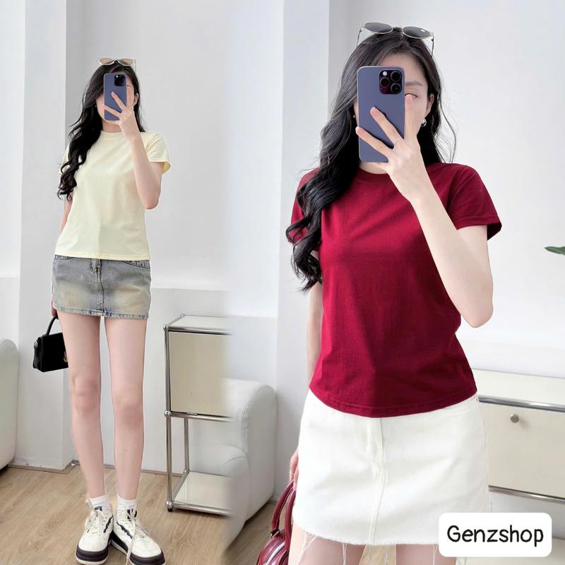 ÁO THUN BABY TEE TRƠN NHIỀU MÀU DỄ PHỐI ĐỒ BBT26 Mùa Hè Cổ Tròn | BigBuy360 - bigbuy360.vn ÁO THUN BABY TEE TRƠN NHIỀU MÀU DỄ PHỐI ĐỒ BBT26 Mùa Hè Cổ Tròn | BigBuy360 - bigbuy360.vn