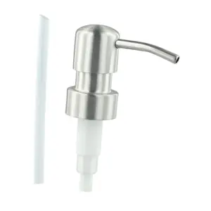 1PC Bathroom Liquid Lotion Soap Dispenser Pumps Head Handle Stainless Steel Pump Head For Hand Press Kitchen Dispenser Tube - E