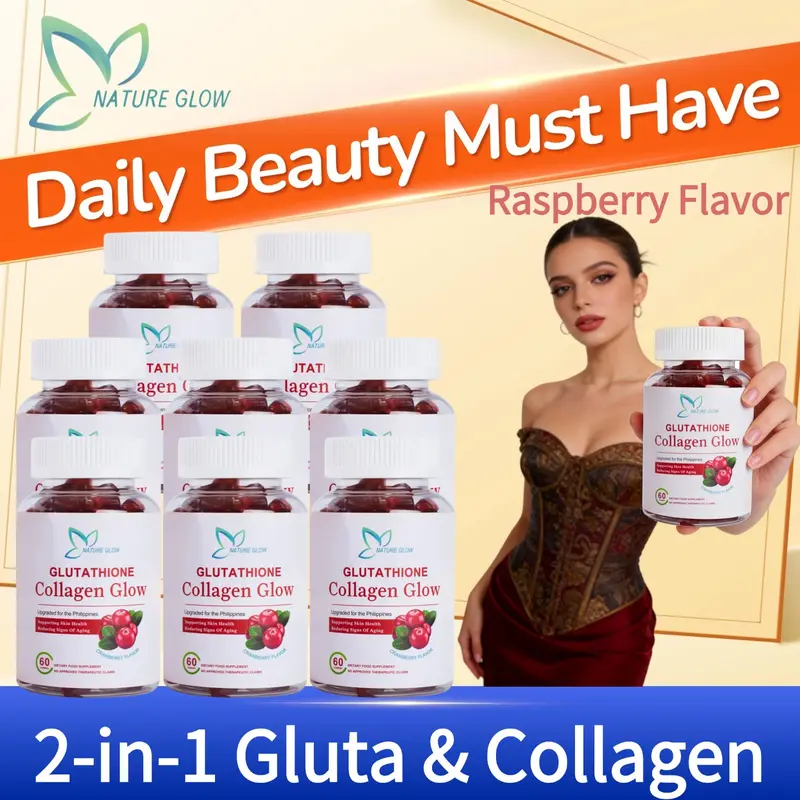 FDA ApprovedNature Glow 60PC glutathione collagen gummies variety of  flavours - TikTok Shop Philippines