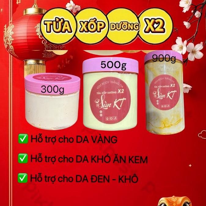 HỦ LỚN KEM BODY TỬA XỐP DƯỠNG X2 KEM KHÔNG TÍNH HỦ LÙN KT KHÔNG CÓ BNL BAO BÌ MỚI DÀNH CHO DA ĐEN - DA VÀNG NHIỀU - KHÔ - KHÓ HẤP THU KEM Làm Đẹp Da