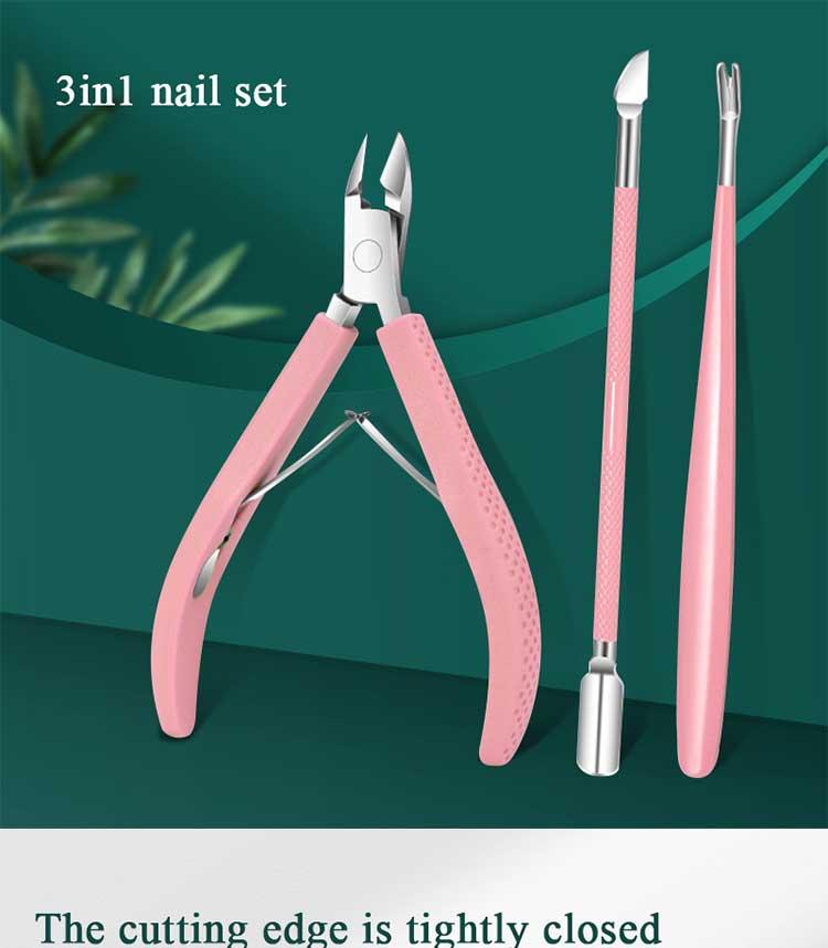 Product Introduction of BORN PRETTY 3 pcs/set  Nail Steel Pusher Tool Clipper Dead Skin Pliers Nail Art 58900 1