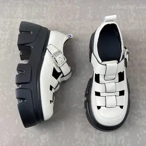 Sepatu Docmart Wanita Luna Terbaru Fashion Korean Style ootd kekinian oxford Shoes Kerja Kasual Cewek Premium Quality 2001 Bisa Cod Hitam