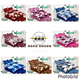 EMILIA BY BONITA_ Bedcover set rumbai emilia ukuran 180x200 motif terlaris