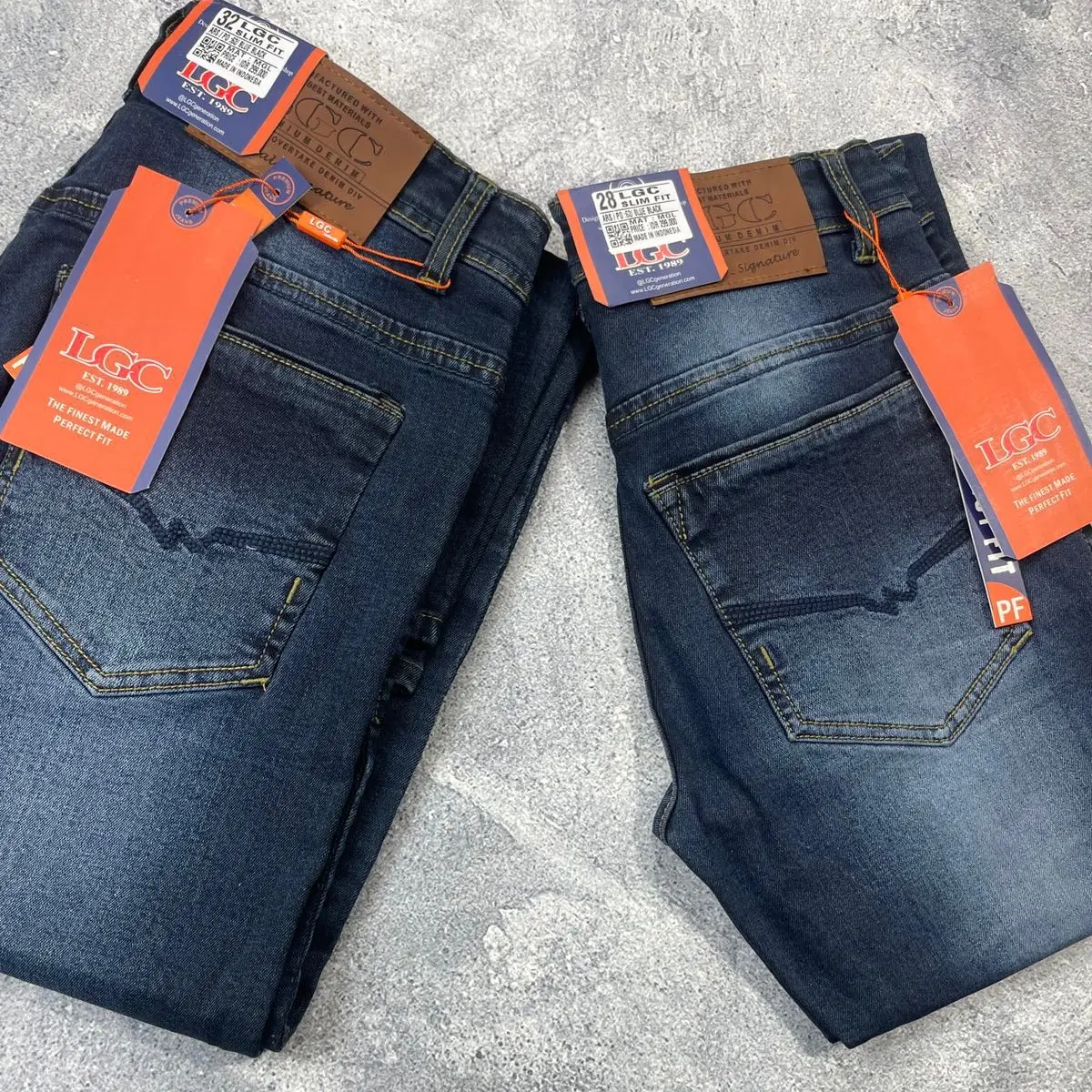 celana jeans pria keren slimfit lgc premium